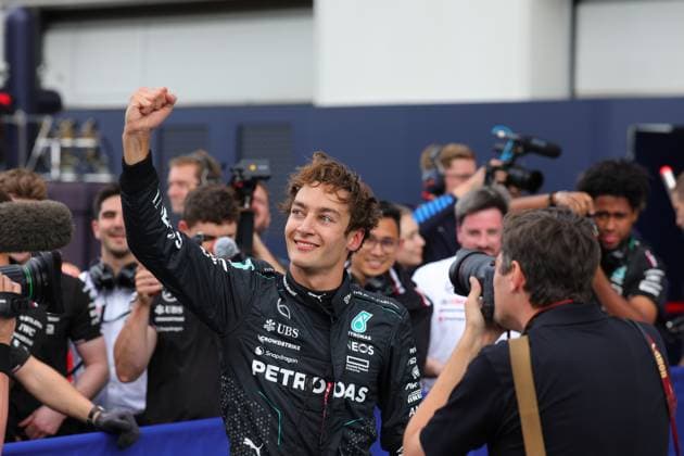 RUSSELL George (gbr), Mercedes AMG F1 Team W15, portrait mechanic, mecanicien, mechanics pole position during the Formula 1 AWS Grand Prix du Canada 2024, 9th round of the 2024 Formula One World Championship, WM, Weltmeisterschaft from June 07 to 09, 2024 on the Circuit Gilles Villeneuve, in Montrà al, Canada - F1 - CANADIAN GRAND PRIX 2024 DPPI Panoramic 240608_R09_CANADA_DP_0Y2A2038