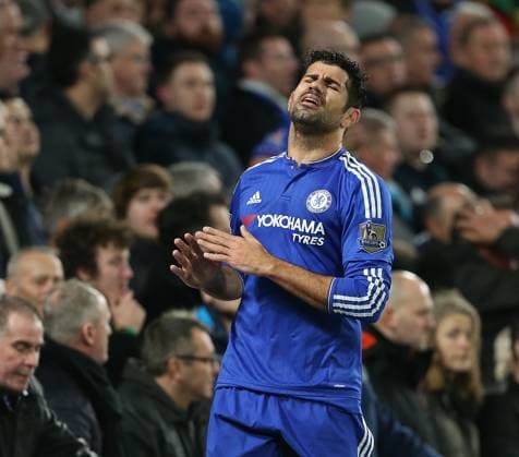 Chelsea s Diego Costa looks on dejected..Barclays Premier League - Chelsea v AFC Bournemouth - Stamford Bridge - England - 5th December 2015 - Picture David Klein Sportimage Dec. 5, 2015 - London, United Kingdom - Chelsea s Diego Costa looks on dejected..Barclays Premier League - Chelsea v AFC Bournemouth - Stamford Bridge - England - 5th December 2015 - Picture David Klein Sportimage. London United Kingdom EDITORIAL USE ONLY Copyright: xx ZUMA-20151205_zaf_si1_115.jpg DavidxKleinx csmphototwo204847