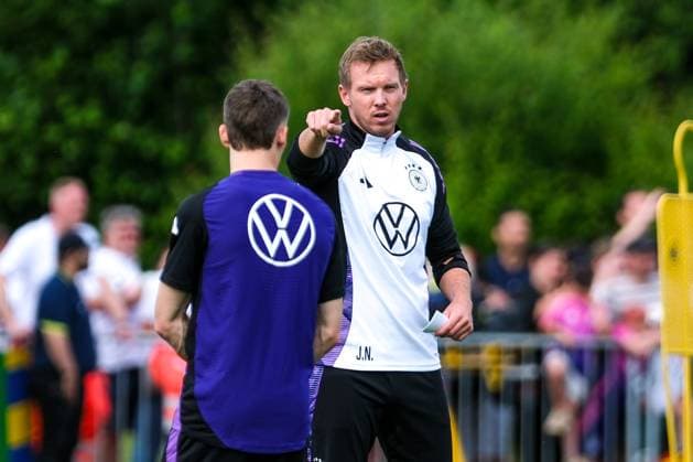 Sport Bilder des Tages Julian Nagelsmann (Deutschland , Trainer) Gestik, Mimik, Emotionen, GER, DFB, Oeffentliches Training, Fussball Herren Nationalmannschaft Deutschland, UEFA Fussball Europameisterschaft 2024, Herzogenaurach 10.06.2024. GER, DFB, Oeffentliches Training, Fussball Herren Nationalmannschaft Deutschland, UEFA Fussball Europameisterschaft 2024, Herzogenaurach 10.06.2024. Herzogenaurach Copyright: xEibner-Pressefoto FlorianxWieganx EP_FWD
