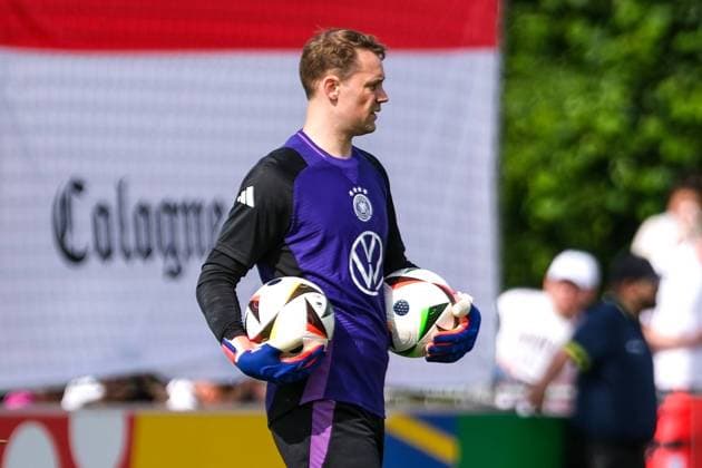 Manuel Neuer (Deutschland , 01) am Ball, GER, DFB, Oeffentliches Training, Fussball Herren Nationalmannschaft Deutschland, UEFA Fussball Europameisterschaft 2024, Herzogenaurach 10.06.2024. GER, DFB, Oeffentliches Training, Fussball Herren Nationalmannschaft Deutschland, UEFA Fussball Europameisterschaft 2024, Herzogenaurach 10.06.2024. Herzogenaurach Copyright: xEibner-Pressefoto FlorianxWieganx EP_FWD