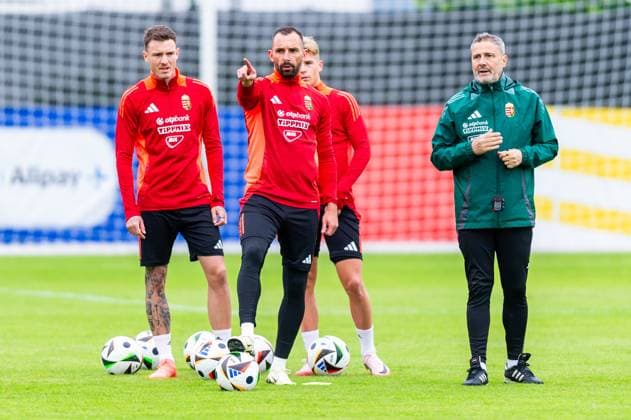 EURO 2024, Nationalteam Ungarn, Training Attila Fiola (5, Ungarn) GER, Training Ungarische Nationalmannschaft, Fussball, UEFA EURO, EM, Europameisterschaft,Fussball 2024, 11.06.2024 GER, Training Ungarische Nationalmannschaft, Fussball, UEFA Euro 2024, 11.06.2024 Weiler im Allgaeu Copyright: xEibner-Pressefoto FlorianxWolfx EP_FWF