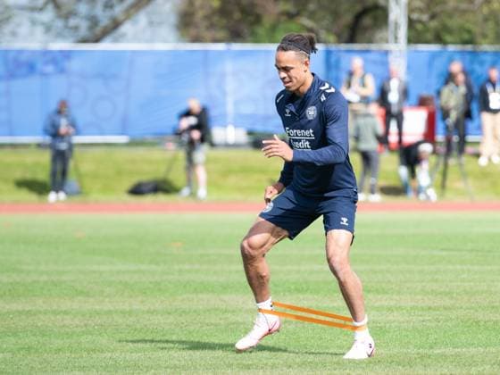 EURO 2024, Nationalteam Dänemark, Training Yussuf Yurary Poulsen (Daenemark, 20) Oeffentliches Training Nationalmannschaft Daenemark, UEFA Fussball Europameisterschaft 2024, Herren, EM 2024, GER, 11.06.2024, Oeffentliches Training Nationalmannschaft Daenemark, UEFA Fussball Europameisterschaft 2024, Herren, EM 2024, GER, 11.06.2024 Freudenstadt Copyright: xEibner-Pressefoto WolfgangxFrankx EP_WFK