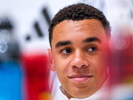 Sport Bilder des Tages Jamal Musiala (Deutschland , 10), GER, DFB, Pressekonferenz, Fussball Herren Nationalmannschaft Deutschland, UEFA Fussball Europameisterschaft 2024,Herzogenaurach 12.06.2024. GER, DFB, Pressekonferenz, Fussball Herren Nationalmannschaft Deutschland, UEFA Fussball Europameisterschaft 2024,Herzogenaurach 12.06.2024. Herzogenaurach Copyright: xEibner-Pressefoto FlorianxWieganx EP_FWD