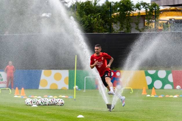 GER, Oeffentliches Training Ungarische Nationalmannschaft, Fussball, Euro, UEFA, 12.06.2024, GER, Oeffentliches Training Ungarische Nationalmannschaft, Fussball, Euro, UEFA, 12.06.2024 Weiler im Allgaeu Copyright: xEibner-Pressefoto FlorianxWolfx EP_FWF