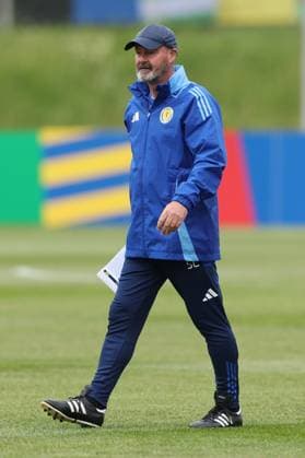 Steve Clarke, Scotland manager Scotland Training Session, UEFA European Championship, EM, Europameisterschaft 2024, Group A Football, Stadion am Groben, Garmisch-Partenkirchen, Germany, 13 Jun 2024 EDITORIAL USE ONLY No use with unauthorised audio, video, data, fixture lists, club league logos or live services. Online in-match use limited to 120 images, no video emulation. No use in betting, games or single club league player publications. Copyright: xPaulxCurrie Shutterstockx 14523767k