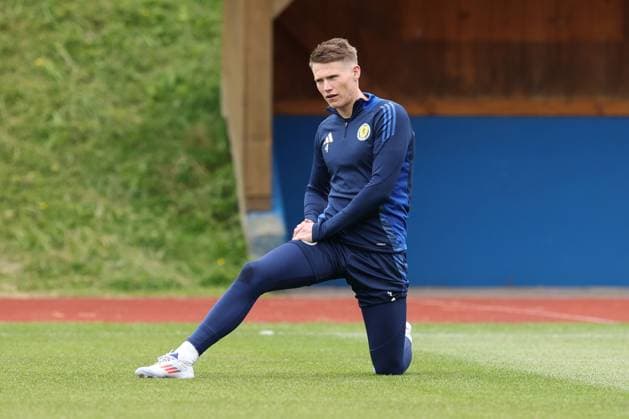 Scott McTominay of Scotland Scotland Training Session, UEFA European Championship, EM, Europameisterschaft 2024, Group A Football, Stadion am Groben, Garmisch-Partenkirchen, Germany, 13 Jun 2024 EDITORIAL USE ONLY No use with unauthorised audio, video, data, fixture lists, club league logos or live services. Online in-match use limited to 120 images, no video emulation. No use in betting, games or single club league player publications. Copyright: xPaulxCurrie Shutterstockx 14523767ab