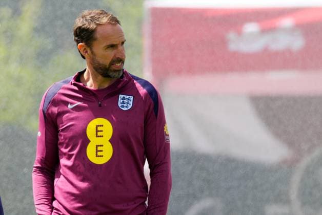 Gareth Southgate manager of England England Training Session and press conference, PK, Pressekonferenz UEFA European Championship, EM, Europameisterschaft 2024, Group C, Football, Spa & Golf Resort Weimarer Land, Blankenhain, Germany, 13 Jun 2024 EDITORIAL USE ONLY No use with unauthorised audio, video, data, fixture lists, club league logos or live services. Online in-match use limited to 120 images, no video emulation. No use in betting, games or single club league player publications. Copyright: xDavexShopland Shutterstockx 14523765ci