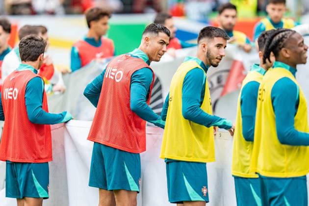 Cristiano Ronaldo Portugal Training EURO2024, Public Training, Oeffentliches Training, Herren, Fussball, 14.06.2024 Portugal Training EURO2024, Public Training, Oeffentliches Training, Herren, Fussball, 14.06.2024 Guetersloh Copyright: xEibner-Pressefoto BahhoxKarax EP_POR