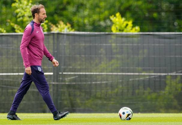 Gareth Southgate manager of England England Training Session and press conference, PK, Pressekonferenz UEFA European Championship, EM, Europameisterschaft 2024, Group C, Football, Spa & Golf Resort Weimarer Land, Blankenhain, Germany, 15 Jun 2024 EDITORIAL USE ONLY No use with unauthorised audio, video, data, fixture lists, club league logos or live services. Online in-match use limited to 120 images, no video emulation. No use in betting, games or single club league player publications. Copyright: xDavexShopland Shutterstockx 14523791bd