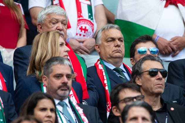 Viktor Orban (Ungarn, Ministerpraesident), GER, Hungary (HUN) vs Switzerland (SUI), Fussball Europameisterschaft, UEFA EURO, EM, Europameisterschaft,Fussball 2024, Gruppe A, 1. Spieltag, 15.06.2024 GER, Hungary (HUN) vs Switzerland (SUI), Fussball Europameisterschaft, UEFA EURO 2024, Gruppe A, 1. Spieltag, 15.06.2024 Koeln Copyright: xEibner-Pressefoto Memmlerx EP_MMR