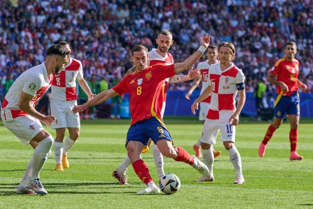 Fabian Ruiz (Spanien Nationalmannschaft Euro 2024, 08), GER, UEFA EURO, EM, Europameisterschaft,Fussball 2024, Fussball Herren, UEFA EM 2024 Matchtag 1, Gruppe B, Spanien vs. Kroatien, 15.06.2024. GER, UEFA Euro 2024, Fussball Herren, UEFA EM 2024 Matchtag 1, Gruppe B, Spanien vs. Kroatien, 15.06.2024. Berlin Copyright: xEibner-Pressefotox xClaudiusxRauchx EP_CRH