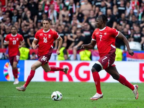 Breel Embolo (Schweiz, 07) am Ball, GER, Hungary (HUN) vs Switzerland (SUI), Fussball Europameisterschaft, UEFA EURO, EM, Europameisterschaft,Fussball 2024, Gruppe A, 1. Spieltag, 15.06.2024 GER, Hungary (HUN) vs Switzerland (SUI), Fussball Europameisterschaft, UEFA EURO 2024, Gruppe A, 1. Spieltag, 15.06.2024 Koeln Copyright: xEibner-Pressefoto Memmlerx EP_MMR