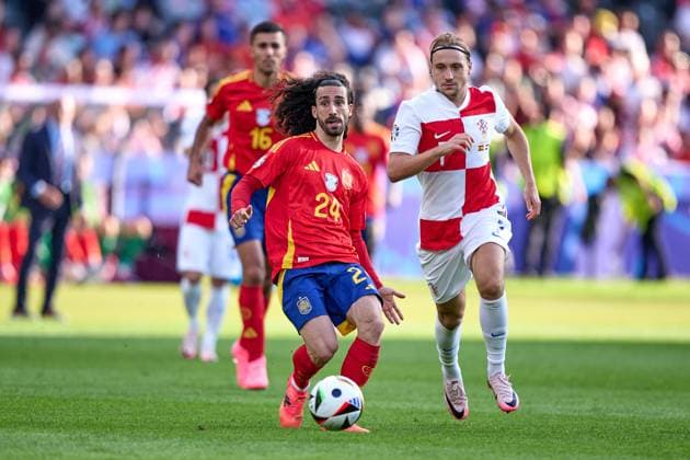 Marc Cucurella (Spanien Nationalmannschaft Euro 2024, 24), GER, UEFA EURO, EM, Europameisterschaft,Fussball 2024, Fussball Herren, UEFA EM 2024 Matchtag 1, Gruppe B, Spanien vs. Kroatien, 15.06.2024. GER, UEFA Euro 2024, Fussball Herren, UEFA EM 2024 Matchtag 1, Gruppe B, Spanien vs. Kroatien, 15.06.2024. Berlin Copyright: xEibner-Pressefotox xClaudiusxRauchx EP_CRH