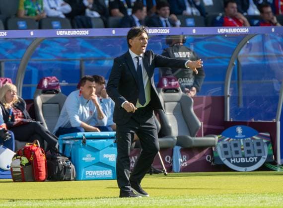 Fussball, Herren, Saison 2023 24, UEFA EURO, EM, Europameisterschaft,Fussball 20204, Gruppe B (1. Spieltag) in Berlin, Spanien - Kroatien (3:0), Trainer Zlatko Dalic (Kroatien) , 15.06. 2024, Copyright: xMatthiasxKochx