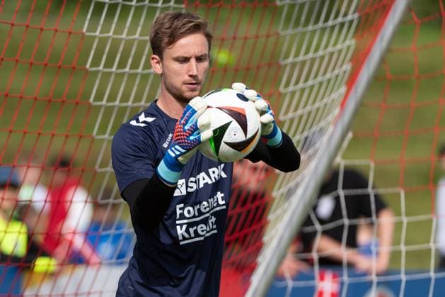 Frederik Roennow (Daenemark, 22) Oeffentliches Training Nationalmannschaft Daenemark, UEFA Fussball Europameisterschaft 2024, Herren, EM 2024, GER, 11.06.2024, Oeffentliches Training Nationalmannschaft Daenemark, UEFA Fussball Europameisterschaft 2024, Herren, EM 2024, GER, 11.06.2024 Freudenstadt Copyright: xEibner-Pressefoto WolfgangxFrankx EP_WFK