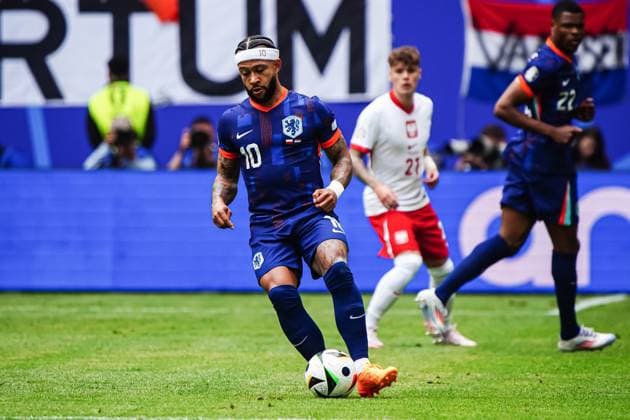 Memphis Depay (Niederlande, 10) GER, Polen vs. Niederlande, Fussball Europameisterschaft, UEFA EURO, EM, Europameisterschaft,Fussball 2024, Spieltag 1, 16.06.2024 GER, Polen vs. Niederlande, Fussball Europameisterschaft, UEFA Euro 2024, Spieltag 1, 16.06.2024 Hamburg Copyright: xEibner-Pressefoto MarcelxvonxFehrnx EP_MFN