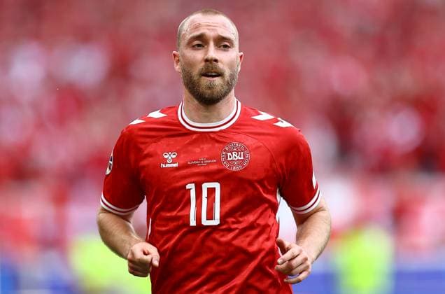 Christian Eriksen of Denmark Slovenia v Denmark, UEFA European Championship, EM, Europameisterschaft 2024, Group C, Football, Stuttgart Arena, Stuttgart, Germany, 16 Jun 2024 EDITORIAL USE ONLY No use with unauthorised audio, video, data, fixture lists, club league logos or live services. Online in-match use limited to 120 images, no video emulation. No use in betting, games or single club league player publications. Copyright: xMichaelxZemanek Shutterstockx 14539399cf
