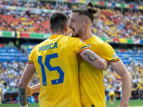 Andonie Andrei Burca (Rumaenien, 15), Radu Matei Dragusin (Rumaenien, 03), GER, Rumaenien vs. Ukraine, Fussball Europameisterschaft, UEFA EURO, EM, Europameisterschaft,Fussball 2024, Gruppe E, 1. Spieltag, 17.06.2024, GER, Rumaenien vs. Ukraine, Fussball Europameisterschaft, UEFA EURO 2024, Gruppe E, 1. Spieltag, 17.06.2024 Muenchen Copyright: xEibner-Pressefoto SaschaxWaltherx EP_SWA