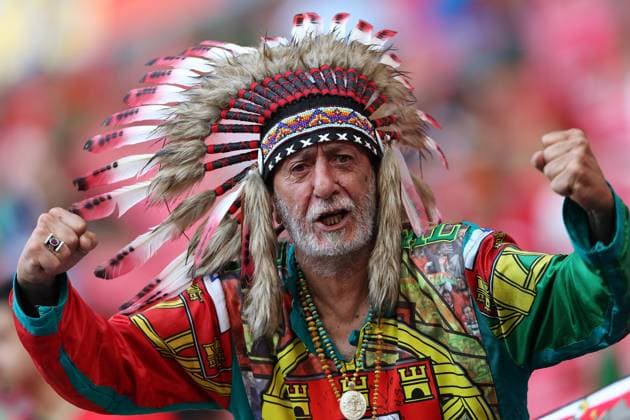 Leipzig Stadium Leipzig, Tuesday, June 18, 2024 UEFA EURO, EM, Europameisterschaft,Fussball 2024 Germany, Group F stage Matchday 1 Group F Portugal - Czechia, Portugal Fans,Stimmung, Schals, Trikots, Emotionens, The Azorean Legend Copyright: JoaquimxFerreira