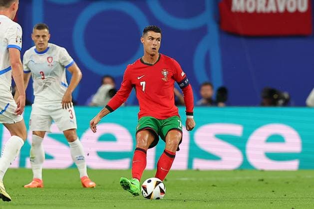 Portugal - Tschechien UEFA EURO, EM, Europameisterschaft,Fussball 2024 Leipzig, 18.06.2024, Leipzig Stadium, UEFA EURO 2024 Germany , Gr. F Vorrunde , PORTUGAL vs. TSCHECHIEN , Im Bild: Cristiano Ronaldo (7, Portugal)