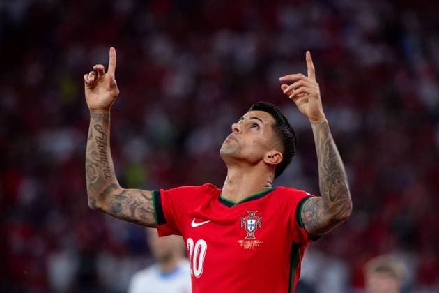 Joao Pedro Cavaco Cancelo (Portugal, 20), GER, Portugal (POR) vs Czech Republic (CZE), Fussball Europameisterschaft, UEFA EURO, EM, Europameisterschaft,Fussball 2024, Gruppe F, 1. Spieltag, 18.06.2024 GER, Portugal (POR) vs Czech Republic (CZE), Fussball Europameisterschaft, UEFA EURO 2024, Gruppe F, 1. Spieltag, 18.06.2024 Leipzig Copyright: xEibner-Pressefoto Memmlerx EP_MMR