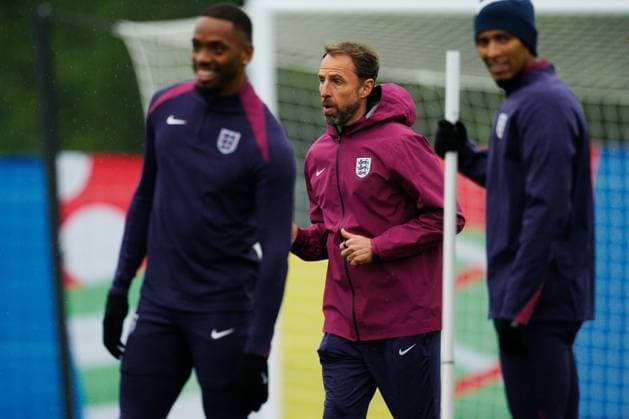 England manager Gareth Southgate England Training Session, UEFA European Championship, EM, Europameisterschaft 2024, Group C, Football, Spa & Golf Resort Weimarer Land, Blankenhain, Germany, 19 Jun 2024 EDITORIAL USE ONLY No use with unauthorised audio, video, data, fixture lists, club league logos or live services. Online in-match use limited to 120 images, no video emulation. No use in betting, games or single club league player publications. Copyright: xDavexShopland Shutterstockx 14546613au