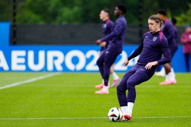 Conor Gallagher of England England Training Session, UEFA European Championship, EM, Europameisterschaft 2024, Group C, Football, Spa & Golf Resort Weimarer Land, Blankenhain, Germany, 19 Jun 2024 EDITORIAL USE ONLY No use with unauthorised audio, video, data, fixture lists, club league logos or live services. Online in-match use limited to 120 images, no video emulation. No use in betting, games or single club league player publications. Copyright: xDavexShopland Shutterstockx 14546613bi