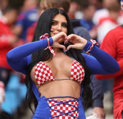 Croatia fan Croatia v Albania, UEFA European Championship, EM, Europameisterschaft 2024, Group B, Football, Volksparkstadion, Hamburg, Germany, 19 Jun 2024 EDITORIAL USE ONLY No use with unauthorised audio, video, data, fixture lists, club league logos or live services. Online in-match use limited to 120 images, no video emulation. No use in betting, games or single club league player publications. Copyright: xPaulxCurrie Shutterstockx 14543648g