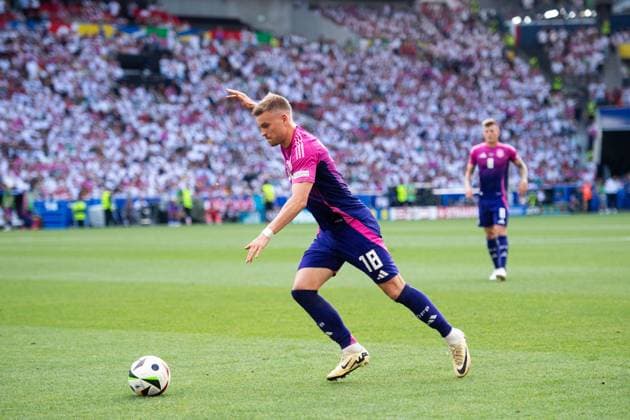 Maximilian Mittelstaedt (Deutschland, 18) am Ball, GER, Germany (GER) vs. Ungarn (HUN), Fussball Europameisterschaft, UEFA EURO, EM, Europameisterschaft,Fussball 2024, Gruppe A, 2. Spieltag, 19.06.2024 GER, Germany (GER) vs. Ungarn (HUN), Fussball Europameisterschaft, UEFA EURO 2024, Gruppe A, 2. Spieltag, 19.06.2024 Stuttgart Copyright: xEibner-Pressefoto Memmlerx EP_MMR