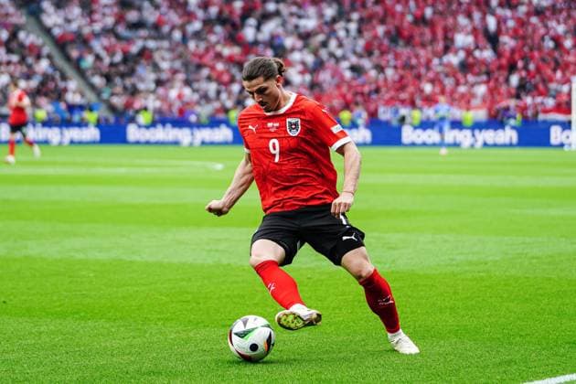 Marcel Sabitzer (Oesterreich, 09) GER, Polen vs. Oesterreich, Fussball Europameisterschaft, UEFA EURO, EM, Europameisterschaft,Fussball 2024, Spieltag 2, 21.06.2024 GER, Polen vs. Oesterreich, Fussball Europameisterschaft, UEFA Euro 2024, Spieltag 2, 21.06.2024 Berlin Copyright: xEibner-Pressefoto MarcelxvonxFehrnx EP_MFN