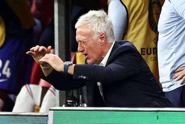 France manager Didier Deschamps FRA shows a look of dejection in the technical area Netherlands v France, UEFA European Championship, EM, Europameisterschaft 2024, Group D, Football, Leipzig Stadium, Leipzig, Germany, 21 Jun 2024 EDITORIAL USE ONLY No use with unauthorised audio, video, data, fixture lists, club league logos or live services. Online in-match use limited to 120 images, no video emulation. No use in betting, games or single club league player publications. Copyright: xMattxWest Shutterstockx 14551682cp