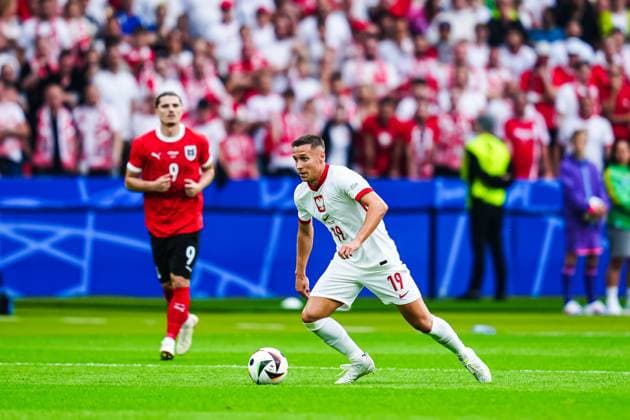 Przemyslaw Frankowski (Polen, 19) GER, Polen vs. Oesterreich, Fussball Europameisterschaft, UEFA EURO, EM, Europameisterschaft,Fussball 2024, Spieltag 2, 21.06.2024 GER, Polen vs. Oesterreich, Fussball Europameisterschaft, UEFA Euro 2024, Spieltag 2, 21.06.2024 Berlin Copyright: xEibner-Pressefoto MarcelxvonxFehrnx EP_MFN