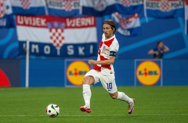 Fussball, Herren, Saison 2023 24, UEFA EURO, EM, Europameisterschaft,Fussball 2024, Gruppe B (3. Spieltag) in Leipzig, Kroatien - Italien, Luka Modric (Kroatien), 24.06. 2024, Copyright: xMatthiasxKochx