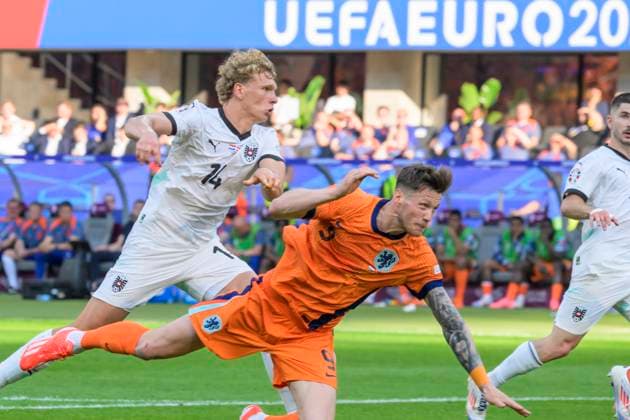 GER, Berlin, Fussball, Oesterreich vs. Niederlande, Gruppe D, Gruppenphase, UEFA EURO, EM, Europameisterschaft,Fussball 2024, SP, Olympia - Stadion Berlin, Wout Weghorst (NED), vergibt die Tor Chance, 25.06. 2024, Copyright: HMBxMedia UwexKoch