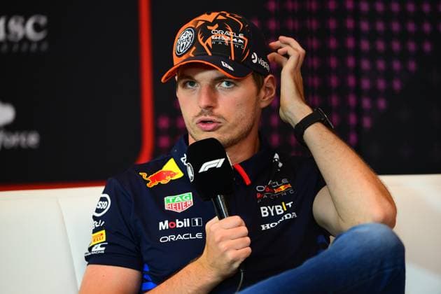 F1 Grand Prix of Austria - Previews Max Verstappen of Red Bull Racing Honda is speaking during the official press conference, PK, Pressekonferenz of the Austrian GP, the 11th round of the Formula 1 World Championship, WM, Weltmeisterschaft 2024, in Red Bull Ring, Spielberg Bei Knittenfeld, Stirya, Austria, on June 27, 2024. Spielberg Bei Knittenfeld Stirya Austria Copyright: xAndreaxDiodatox originalFilename:diodato-notitle240627_npIO8.jpg