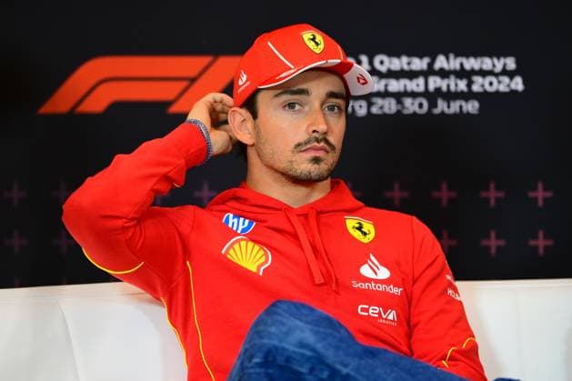 F1 Grand Prix of Austria - Previews Charles Leclerc of Scuderia Ferrari is speaking during the official press conference, PK, Pressekonferenz of the Austrian GP, the 11th round of the Formula 1 World Championship, WM, Weltmeisterschaft 2024, in Red Bull Ring, Spielberg Bei Knittenfeld, Stirya, Austria, on June 27, 2024. Spielberg Bei Knittenfeld Stirya Austria Copyright: xAndreaxDiodatox originalFilename:diodato-notitle240627_npKn4.jpg