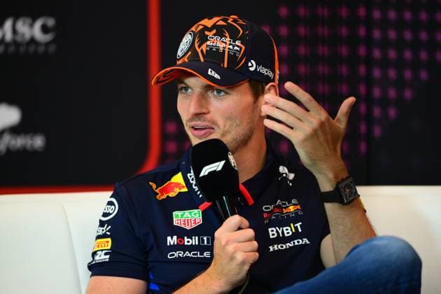 F1 Grand Prix of Austria - Previews Max Verstappen of Red Bull Racing Honda is speaking during the official press conference, PK, Pressekonferenz of the Austrian GP, the 11th round of the Formula 1 World Championship, WM, Weltmeisterschaft 2024, in Red Bull Ring, Spielberg Bei Knittenfeld, Stirya, Austria, on June 27, 2024. Spielberg Bei Knittenfeld Stirya Austria Copyright: xAndreaxDiodatox originalFilename:diodato-notitle240627_npwXW.jpg