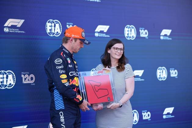 1Max Verstappen (Oracle Red Bull Racing, 01), Pole Position, Sprint Qualifying, AUT, Oesterreich, Formel 1 Weltmeisterschaft, Austrian Grand Prix, 28.06.2024 AUT, Formel 1, Red Bull Ring, Austrian Grand Prix Spielberg Copyright: xEibner-Pressefoto Grafx EP_AGF