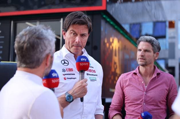 Toto Wolff (Mercedes AMG Petronas Formula One Team, Teamchef), Interview mit Sky Deutschland, Sprint Qualifying, AUT, Oesterreich, Formel 1 Weltmeisterschaft, Austrian Grand Prix, 28.06.2024 AUT, Formel 1, Red Bull Ring, Austrian Grand Prix Spielberg Copyright: xEibner-Pressefoto Grafx EP_AGF