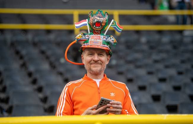 Fussball, Herren, Saison 2023 24, UEFA EURO, EM, Europameisterschaft,Fussball EM 2024, Halbfinale in Dortmund, Niederlande - England, niederländische Fans, 10.07. 2024, Copyright: xSebastianxRäppold MatthiasxKochx