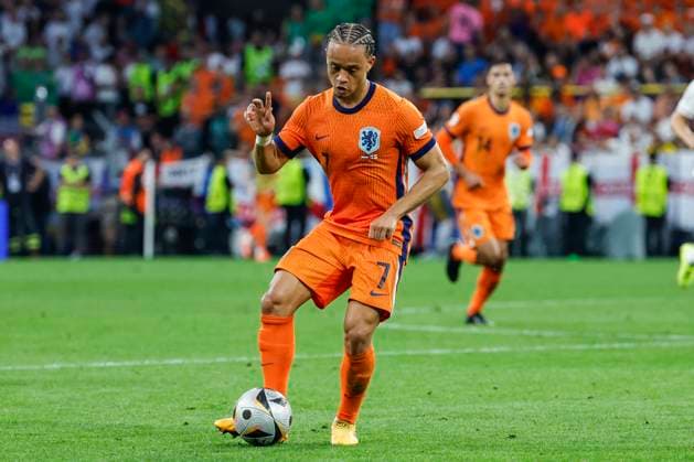 GER, Dortmund, Fussball, Niederlande vs England , Halbfinale, Westfalenstadion Dortmund, UEFA EURO, EM, Europameisterschaft,Fussball 2024, Xavi Simons (NED, 07), 10.07. 2024, Copyright: HMBxMedia HeikoxBecker