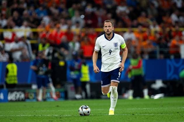 Harry Kane (England, 09) am Ball, GER, Netherlands (NED) vs England (ENG), Fussball Europameisterschaft, UEFA EURO, EM, Europameisterschaft,Fussball 2024, Semifinal, 10.07.2024 GER, Netherlands (NED) vs England (ENG), Fussball Europameisterschaft, UEFA EURO 2024, Semifinal, 10.07.2024 Dortmund Copyright: xEibner-Pressefoto Memmlerx EP_MMR