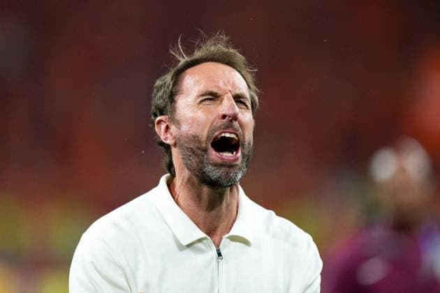 Gareth Southgate (England, Trainer) jubelt ueber den Sieg und den Einzug in das Finale, GER, Netherlands (NED) vs England (ENG), Fussball Europameisterschaft, UEFA EURO, EM, Europameisterschaft,Fussball 2024, Semifinal, 10.07.2024 GER, Netherlands (NED) vs England (ENG), Fussball Europameisterschaft, UEFA EURO 2024, Semifinal, 10.07.2024 Dortmund Copyright: xEibner-Pressefoto Memmlerx EP_MMR