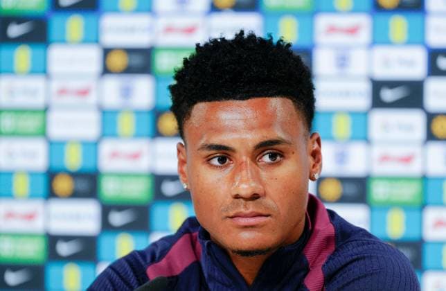 Ollie Watkins of England press conference, PK, Pressekonferenz England Press Conference, UEFA European Championship, EM, Europameisterschaft 2024, Final, Football, Spa & Golf Resort Weimarer Land, Blankenhain, Germany, 12 Jul 2024 EDITORIAL USE ONLY No use with unauthorised audio, video, data, fixture lists, club league logos or live services. Online in-match use limited to 120 images, no video emulation. No use in betting, games or single club league player publications. Copyright: xDavexShopland Shutterstockx 14583689q