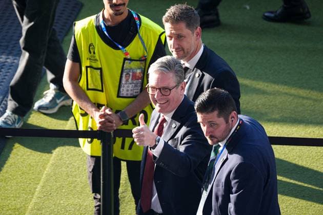 Sir Keir Starmer, Prime Minister of the United Kingdom Spain v England, UEFA European Championship, EM, Europameisterschaft 2024, Final, Football, Olympiastadion, Berlin, Germany, 14 Jul 2024 EDITORIAL USE ONLY No use with unauthorised audio, video, data, fixture lists, club league logos or live services. Online in-match use limited to 120 images, no video emulation. No use in betting, games or single club league player publications. Copyright: xDavexShopland Shutterstockx 14583342r