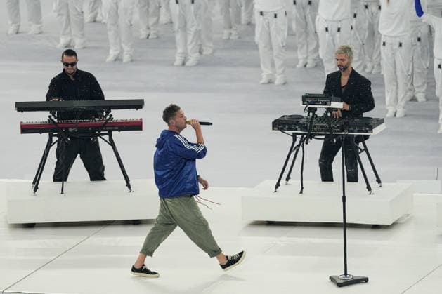 A superband consisting of Meduza, One Republic and Leony perform the official song of UEFA EURO, EM, Europameisterschaft,Fussball 2024 during the closing ceremony Spain v England, UEFA European Championship, EM, Europameisterschaft 2024, Final, Football, Olympiastadion, Berlin, Germany, 14 Jul 2024 EDITORIAL USE ONLY No use with unauthorised audio, video, data, fixture lists, club league logos or live services. Online in-match use limited to 120 images, no video emulation. No use in betting, games or single club league player publications. Copyright: xDavexShopland Shutterstockx 14583342br