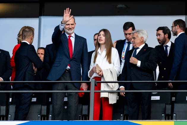 Koenig Felipe von Spanien, Prinzessin Leonor, GER, Spain (ESP) vs England (ENG), Fussball Europameisterschaft, UEFA EURO, EM, Europameisterschaft,Fussball 2024, Final, 14.07.2024 GER, Spain (ESP) vs England (ENG), Fussball Europameisterschaft, UEFA EURO 2024, Final, 14.07.2024 Berlin Copyright: xEibner-Pressefoto Memmlerx EP_MMR