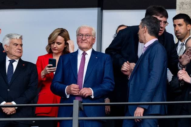 Frank-Walter Steinmeier (Deutschland, Bundespraesident, SPD), GER, Spain (ESP) vs England (ENG), Fussball Europameisterschaft, UEFA EURO, EM, Europameisterschaft,Fussball 2024, Final, 14.07.2024 GER, Spain (ESP) vs England (ENG), Fussball Europameisterschaft, UEFA EURO 2024, Final, 14.07.2024 Berlin Copyright: xEibner-Pressefoto Memmlerx EP_MMR