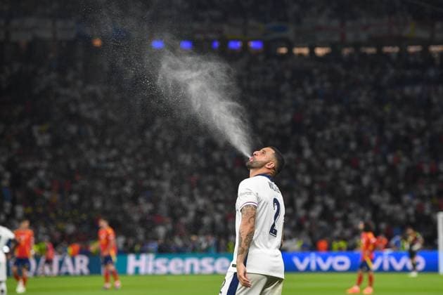 Fussball, Herren, Saison 2023 24, UEFA EURO, EM, Europameisterschaft,Fussball EM 2024, Finale in Berlin, Spanien - England, Kyle Walker (England) , 14.07. 2024, Copyright: xSebastianxRäppold MatthiasxKochx