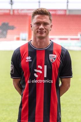 Sebastian Grönning (11, FCI) ; FC Ingolstadt 04; 3.Liga, Porträttermin 2024 2025, ; FC Ingolstadt 04 Saison 2024 2025 photoshoot, Headshot, Porträt, Vorstellung, Präsentation, Pressetermin, Fußball, GER